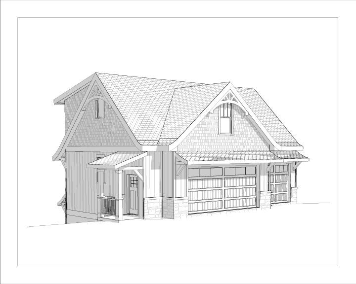 Front Left image of Knolltop House Plan