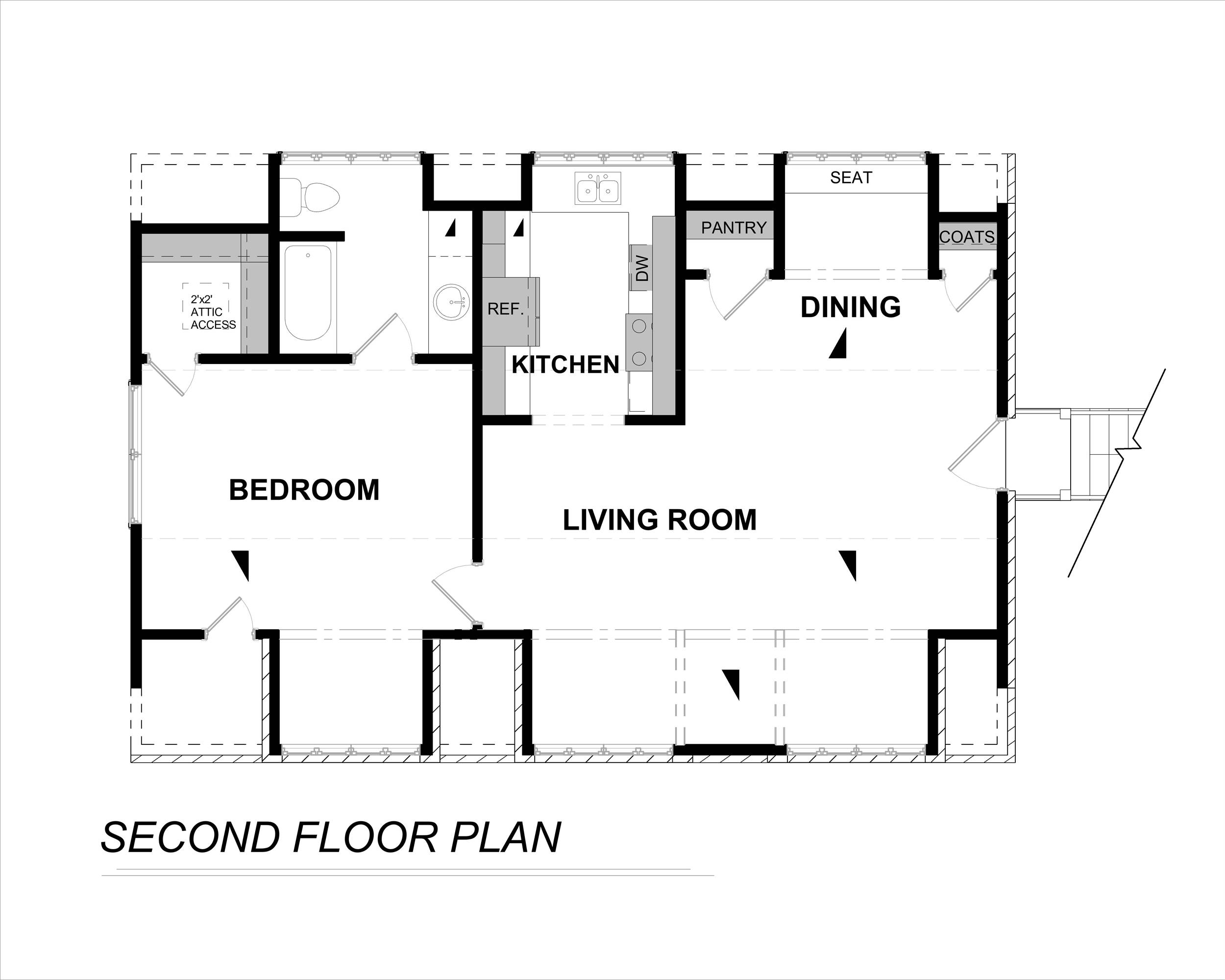 2nd Floor image of G124 House Plan