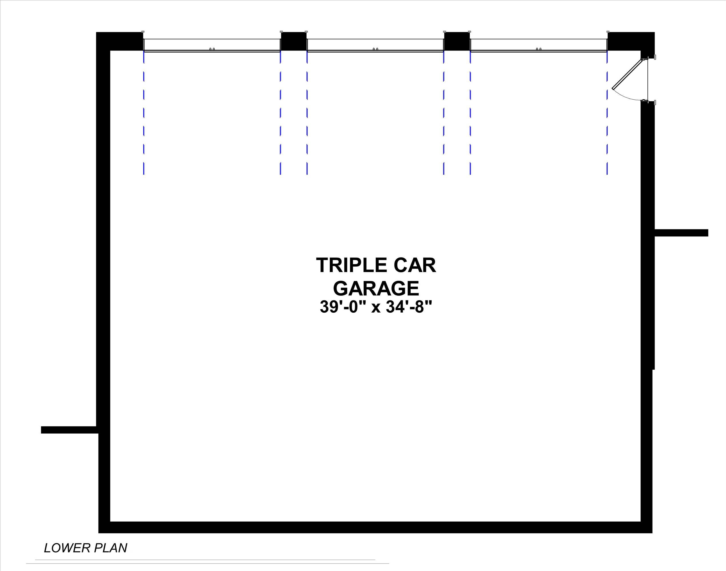 Lower Level Plan image of Hillock House Plan