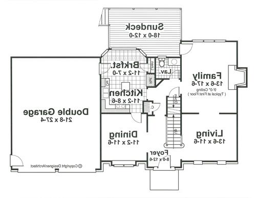 First Floor image of DEITRICH House Plan