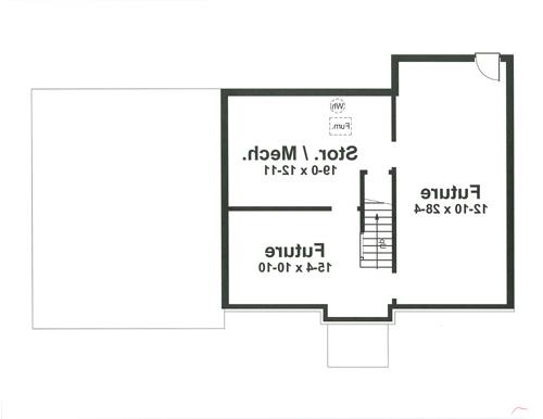 Lower Level image of CASCADE House Plan