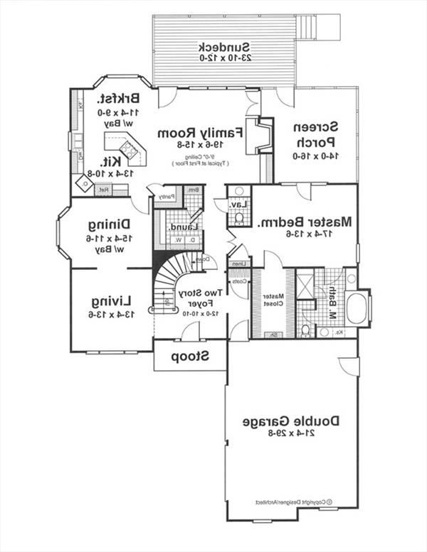 First Floor image of GREENWICH House Plan