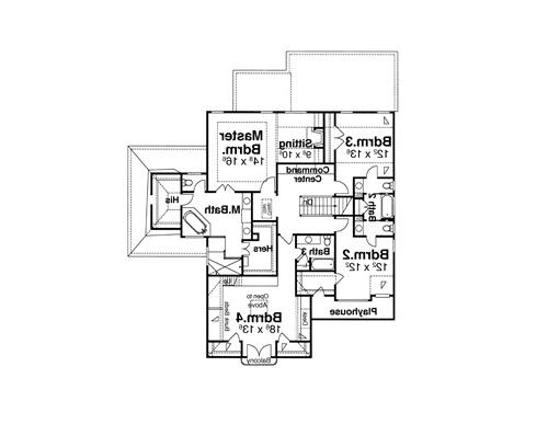 Second Floor image of ORLEANS II House Plan