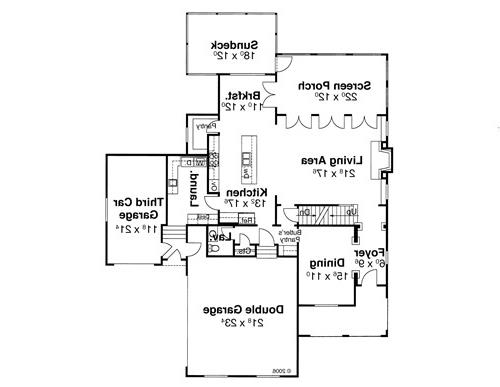 First Floor image of ORLEANS II House Plan