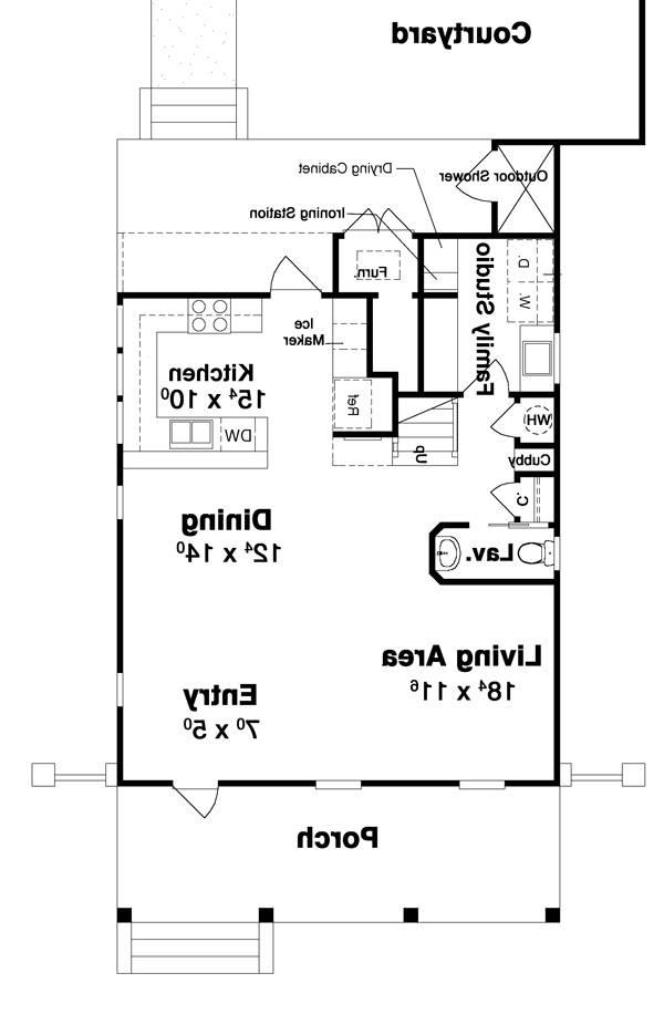 First Floor image of Hemingway House Plan