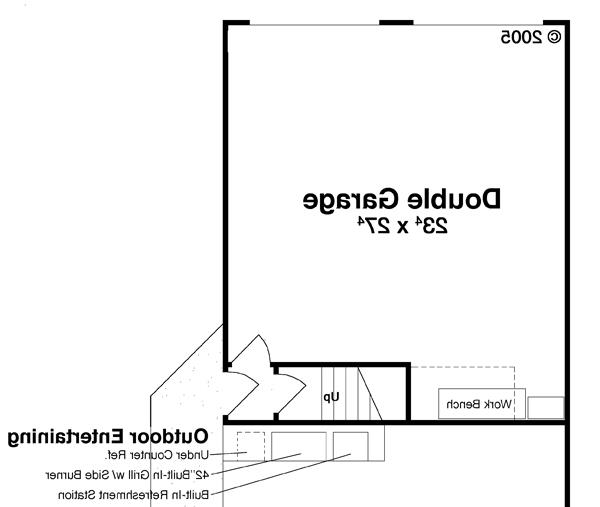 Garage w/ Apt. Above image of Hemingway House Plan