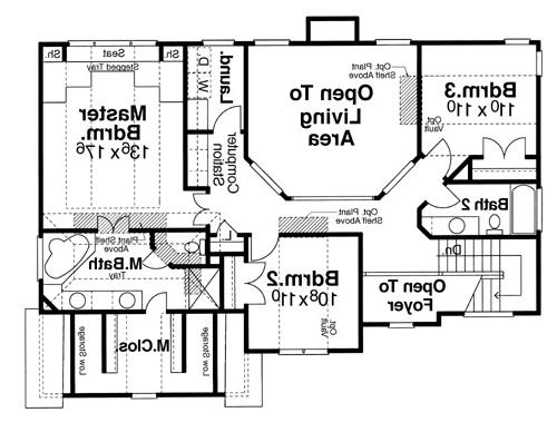 Second Floor image of Valdosta House Plan