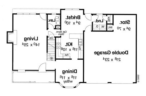 First Floor image of Belmont I - B House Plan