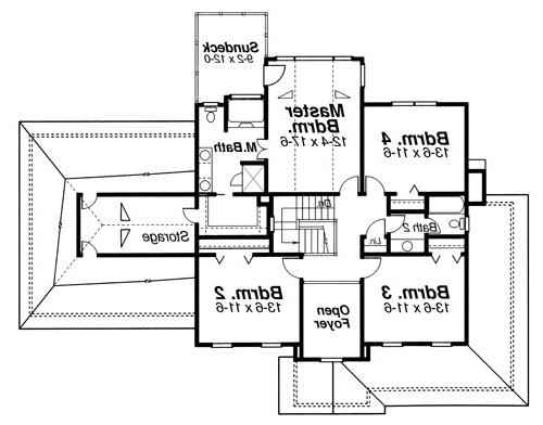 Second Floor image of Ashworth House Plan