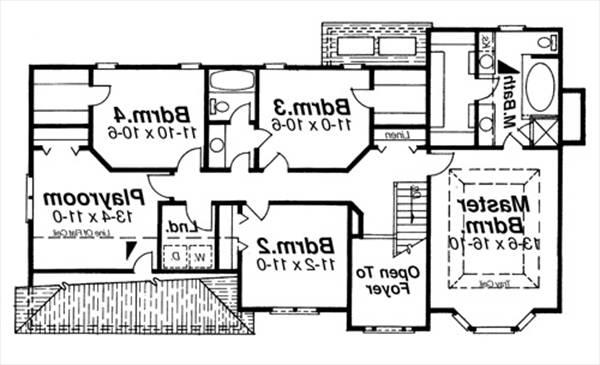 Second Floor image of CASCADE House Plan