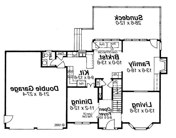 First Floor image of CASCADE House Plan