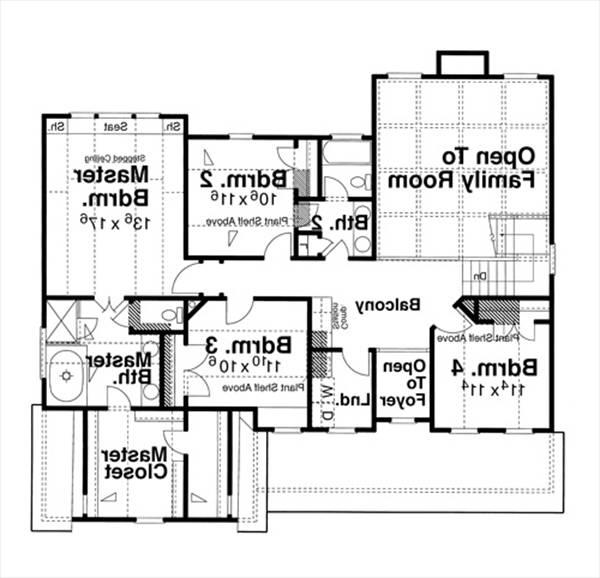 Second Floor image of HATHAWAY House Plan