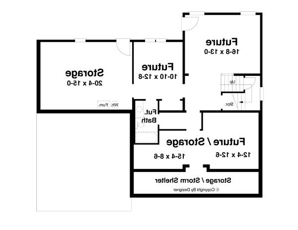 Lower Level image of HATHAWAY House Plan