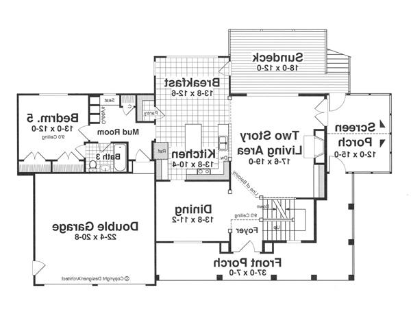 First Floor image of CAMPBELL House Plan