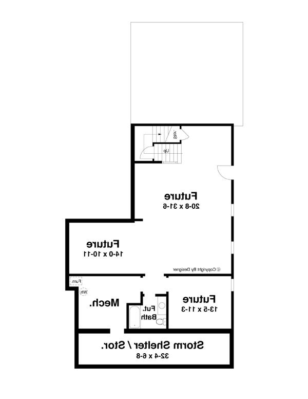 Lower Level image of BERKLEY House Plan