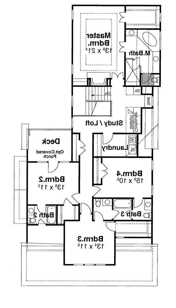 Second Floor image of BERKLEY House Plan