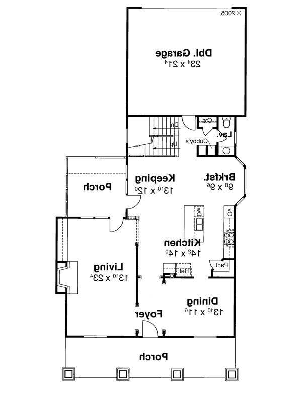 First Floor image of BERKLEY House Plan