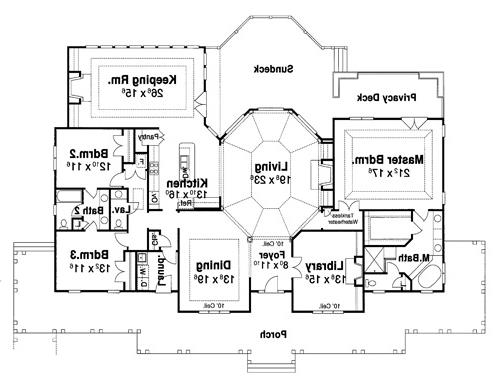 Floor Plan image of CARNEGIE II House Plan