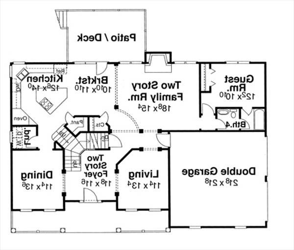 First Floor image of Azalea-B House Plan