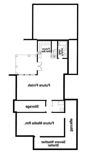 Lower Level image of HUNTINGTON-I House Plan