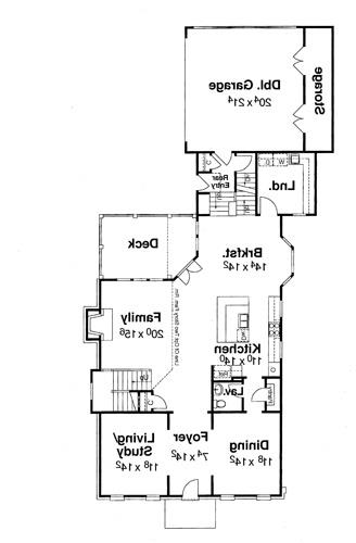 First Floor image of DAVENPORT-C House Plan