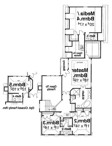 Second Floor image of DAVENPORT-C House Plan