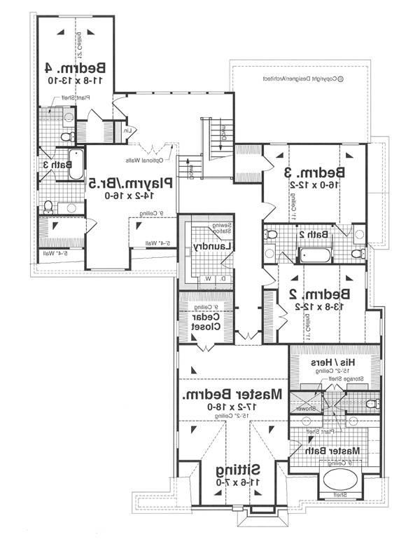 Second Floor image of NORWICK House Plan