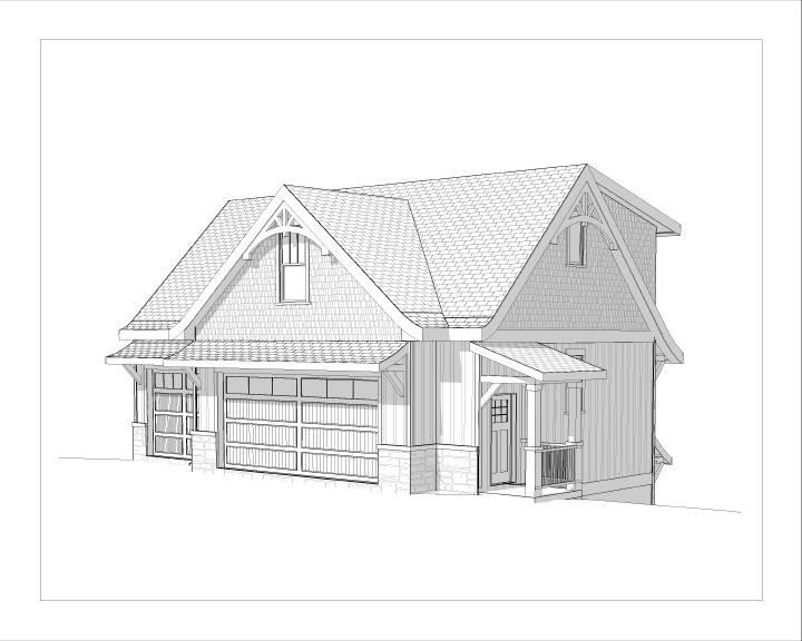 Front Left image of Knolltop House Plan