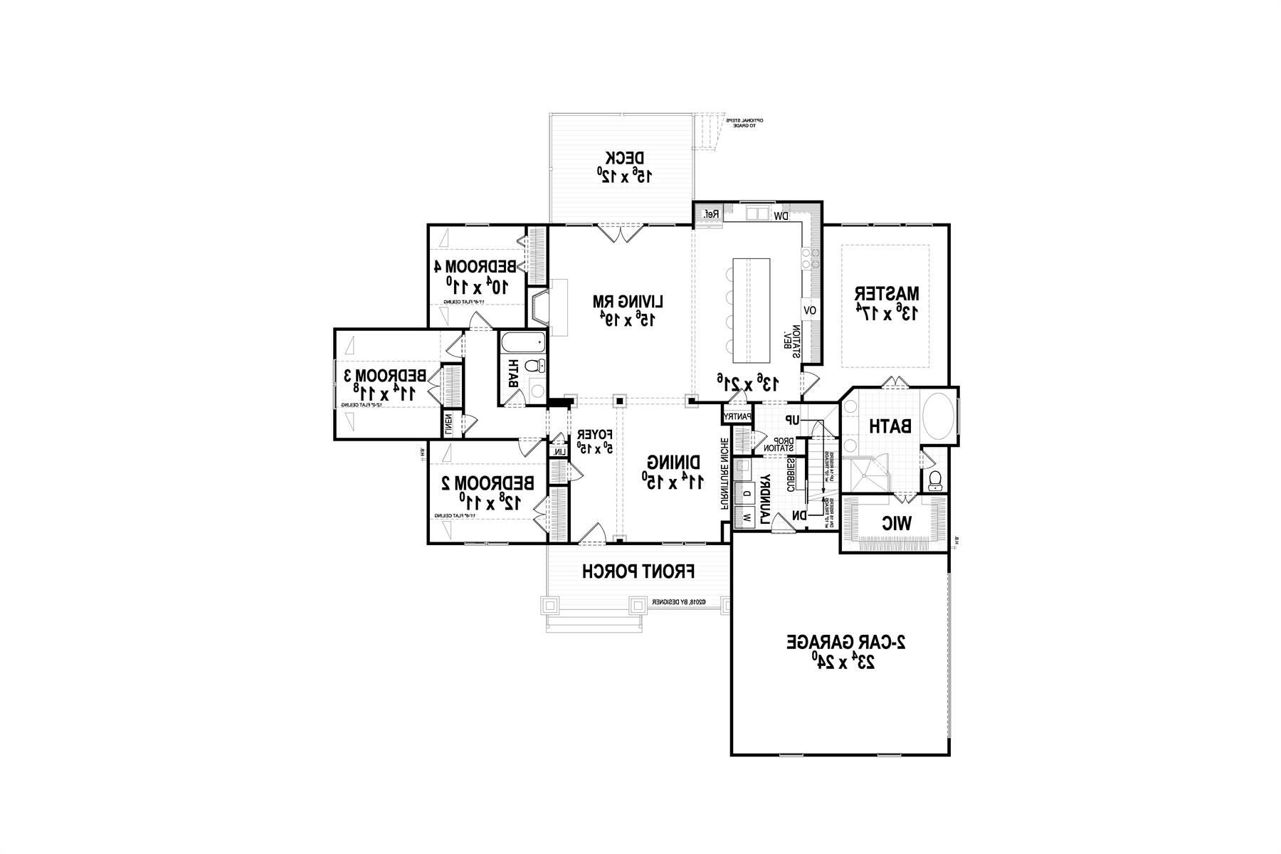 1st Floor image of Aiken II House Plan