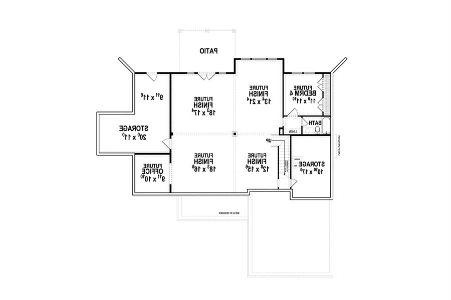 Basement Plan image of Aiken II House Plan