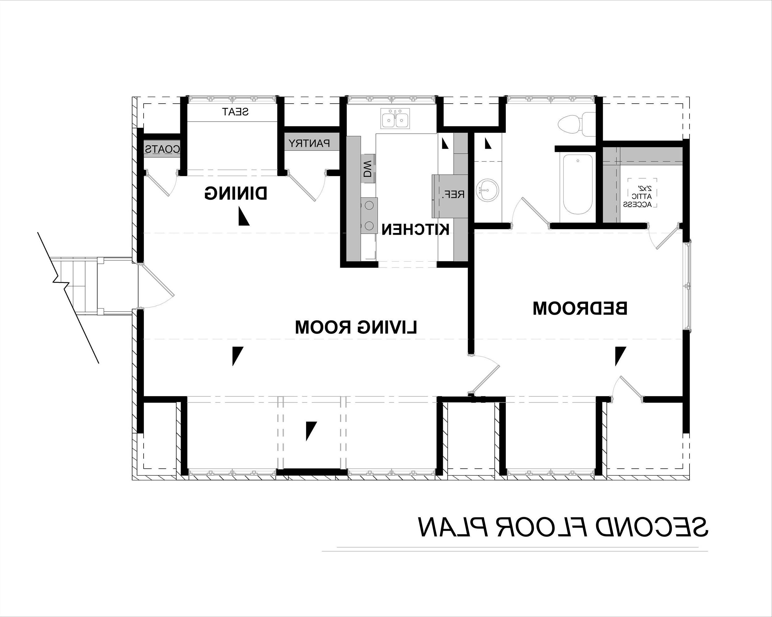 2nd Floor image of G124 House Plan