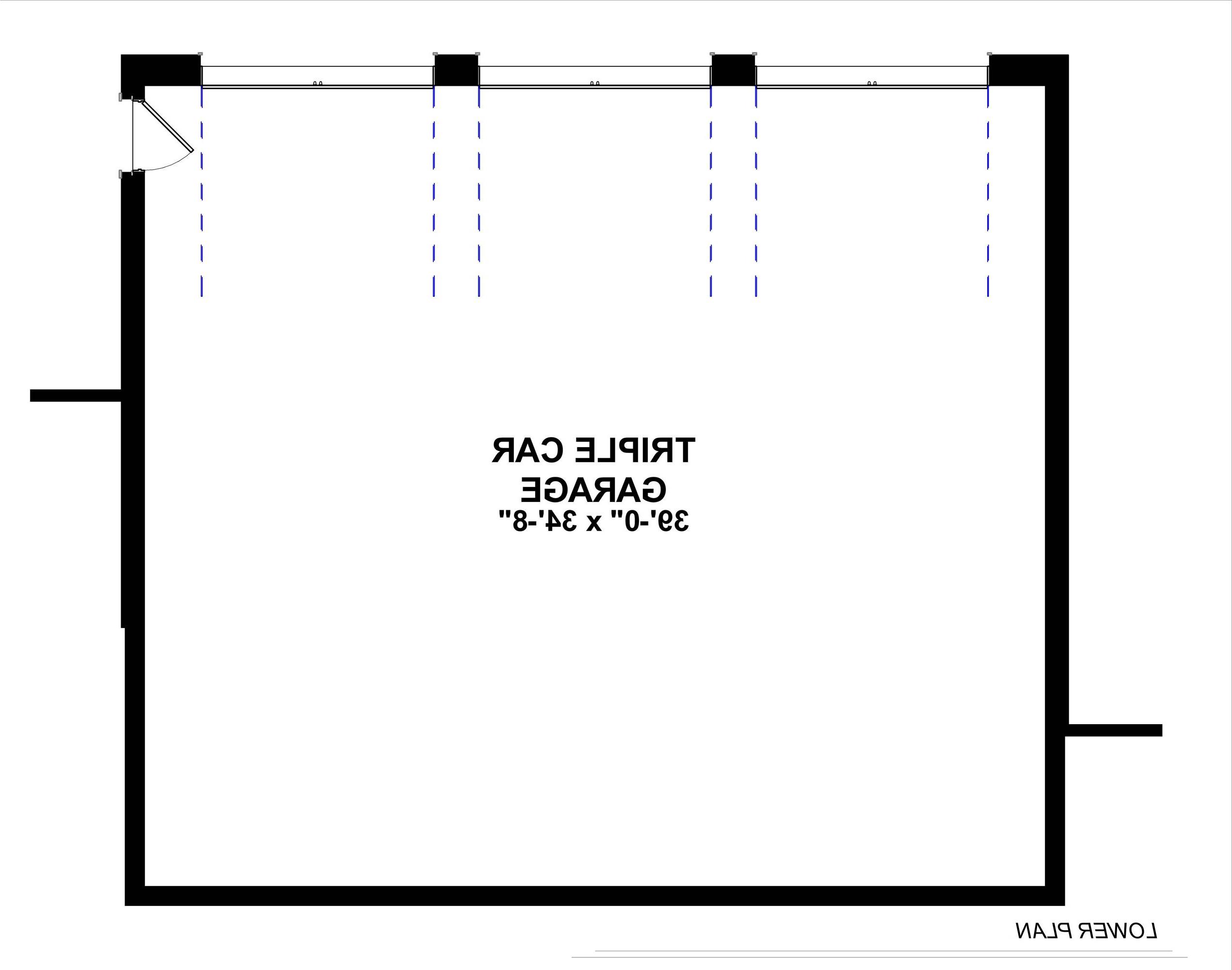 Lower Level Plan image of Hillock House Plan